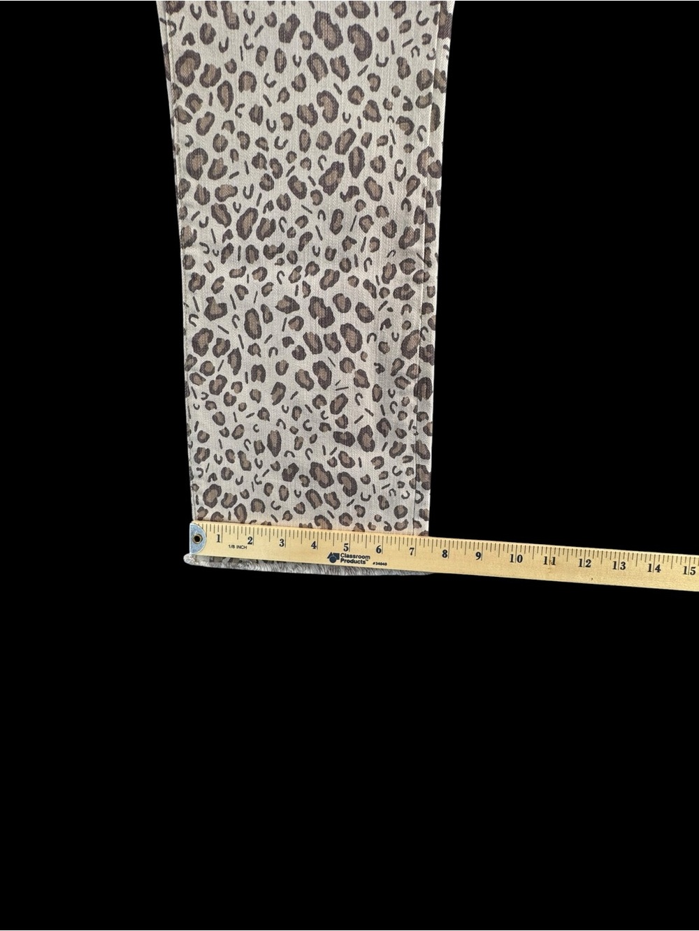 Sanctuary Cream & Black Leopard Flare Jeans - Picture 5 of 7